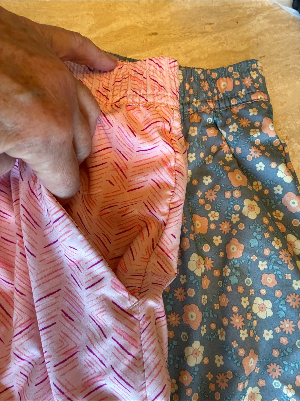 2 Pacific Trails Skirt/Skorts Women's M Pink Green prints, elastic waist. EUC - Picture 6 of 12